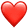 Emoji Heart Red